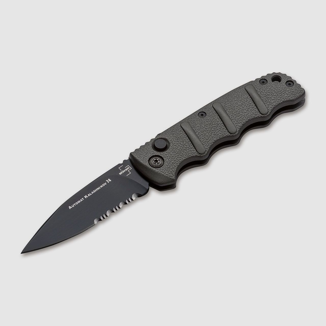 Spring knife AKS-74 Black D2
