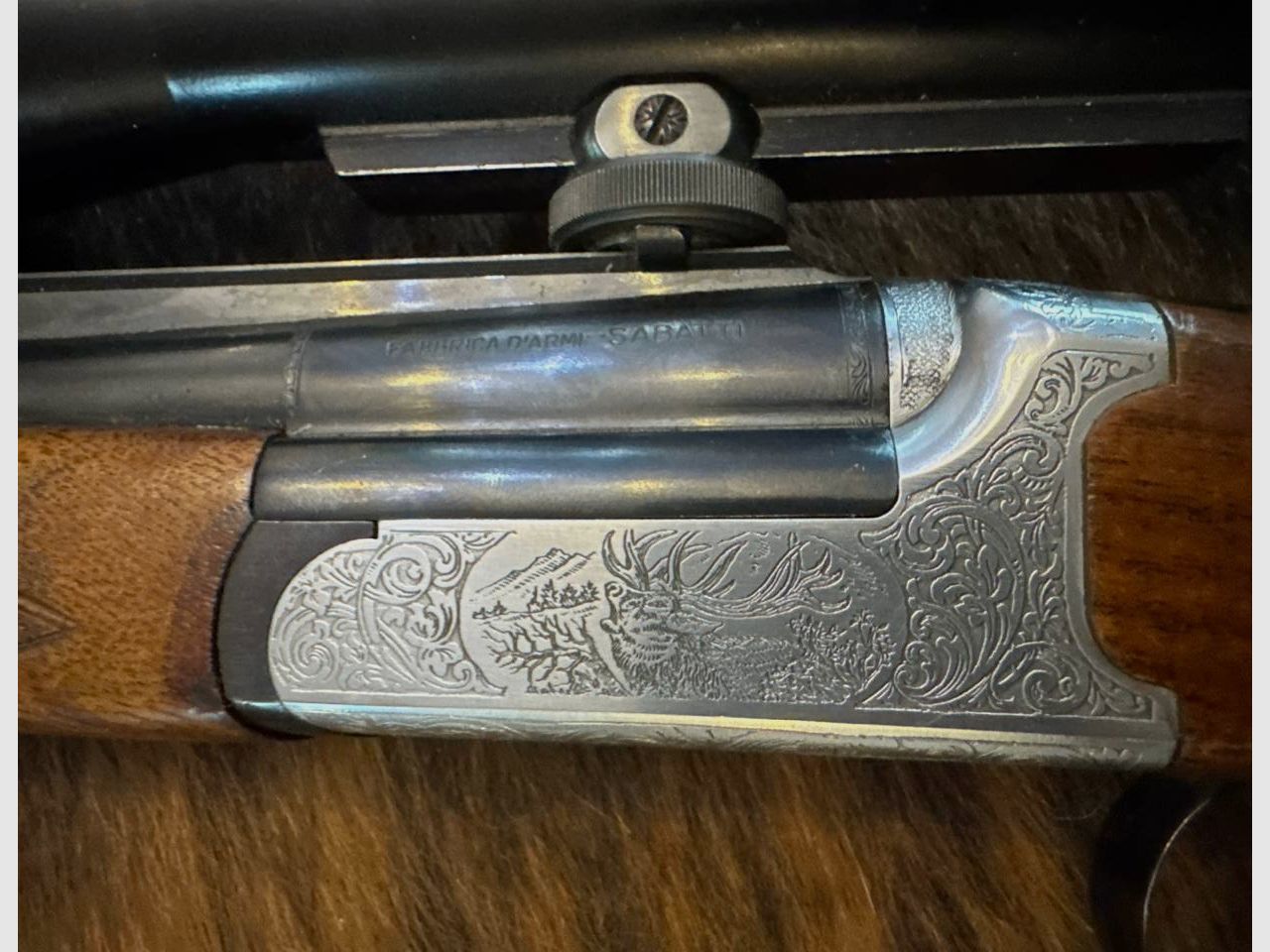 SABATTI SKL 98 DL rifle de un solo tiro de cerrojo calibre 6,5x57R con óptica de mira Docter 2,5-10x48, retícula 4