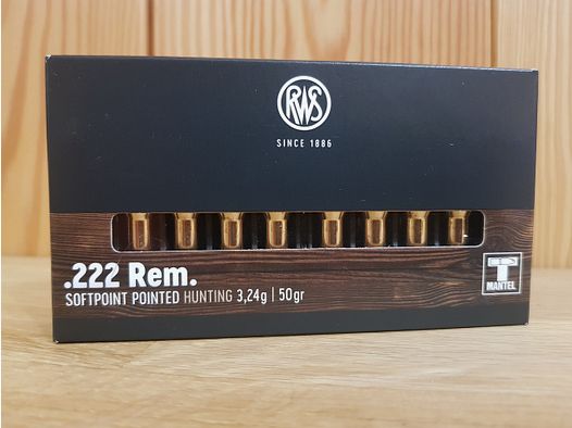 RWS MUNITION Kal. 222 50 gr TM