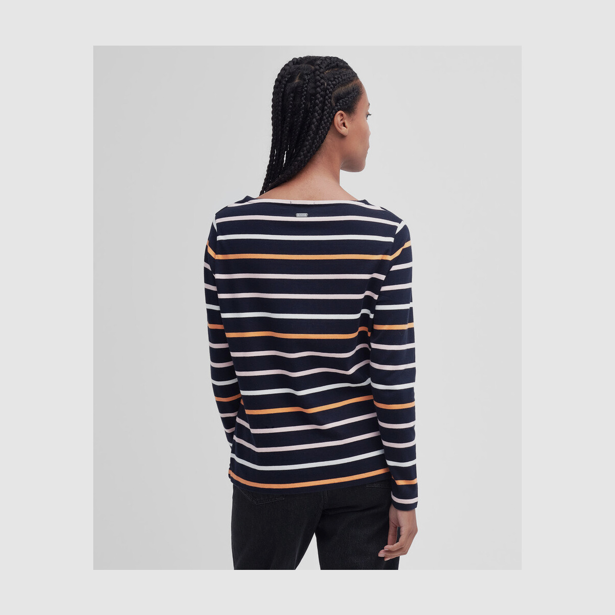 BARBOUR Streifenshirt Hawkins Navy Stripe