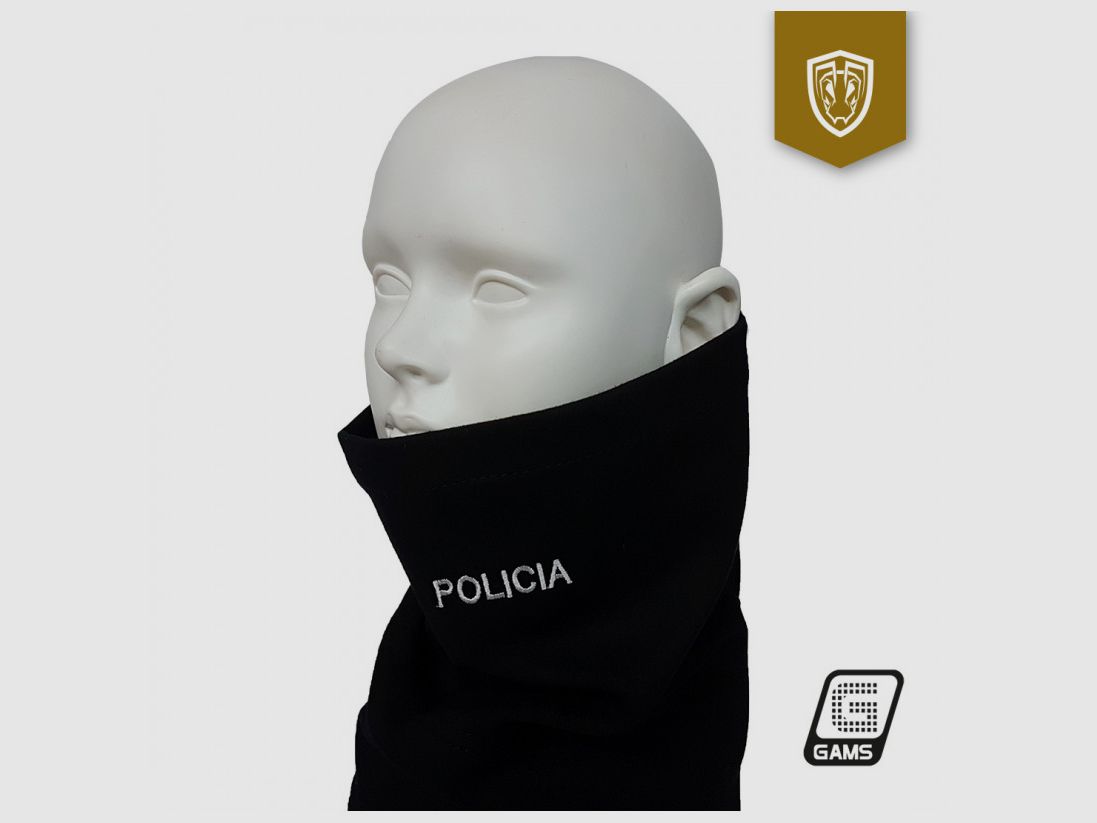 Gilet anti-coupure de niveau 5 de couleur noire avec POLICE brodé