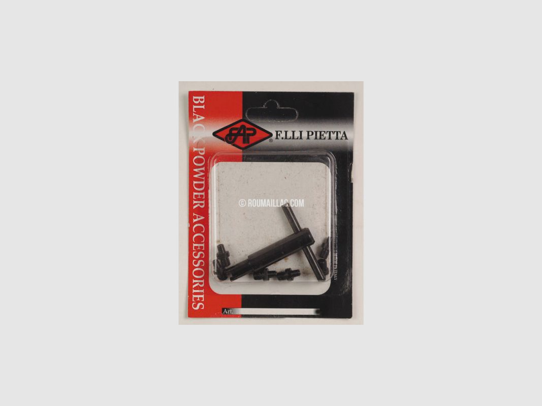 BLISTER 6 CHEMINÉES FÜR REVOLVER SCHWARZPULVER + SCHLÜSSEL