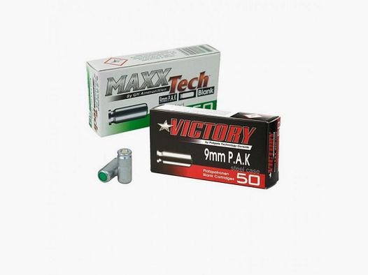 Maxxtech 9 mm PAK blank ammunition