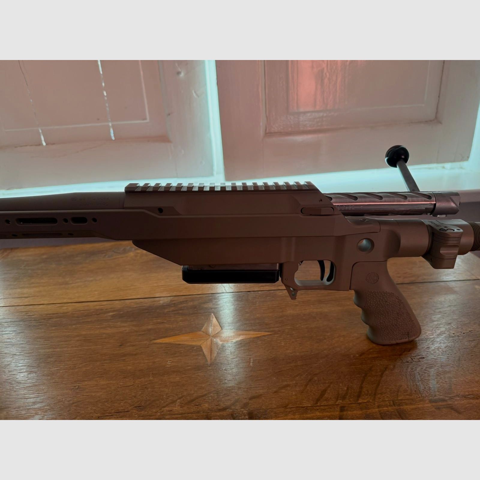 Rifle de repetición de precisión .300 Win. Mag. – Lothar Walther cañón de competición – Culata de aluminio STL-2 – Bipode Harris