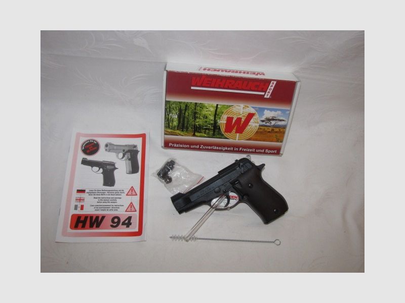 HW 94 brüniert 9 mm R Knall neuwertig