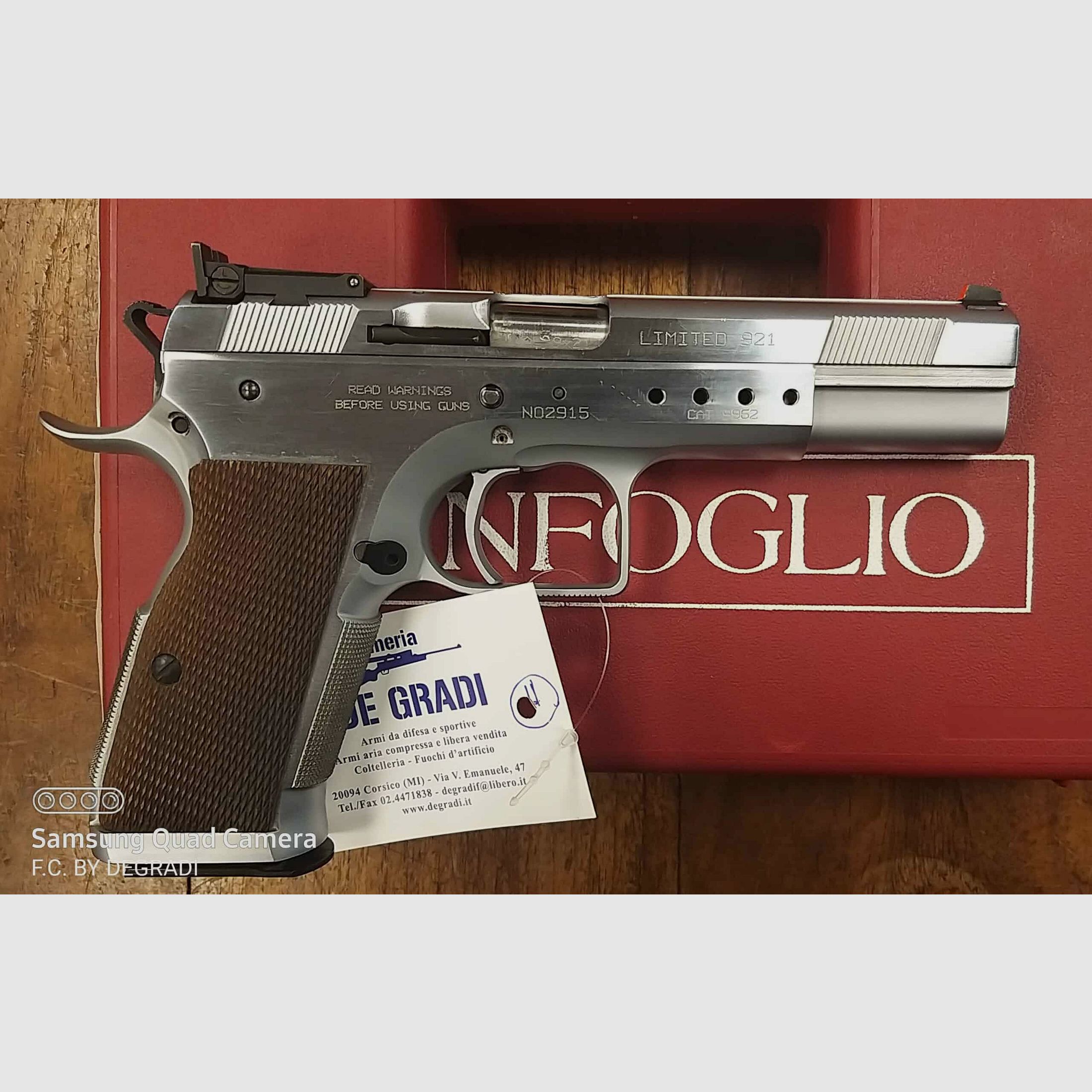 TANFOGLIO LIMITED 921 9×21, imagen 2 de 3
