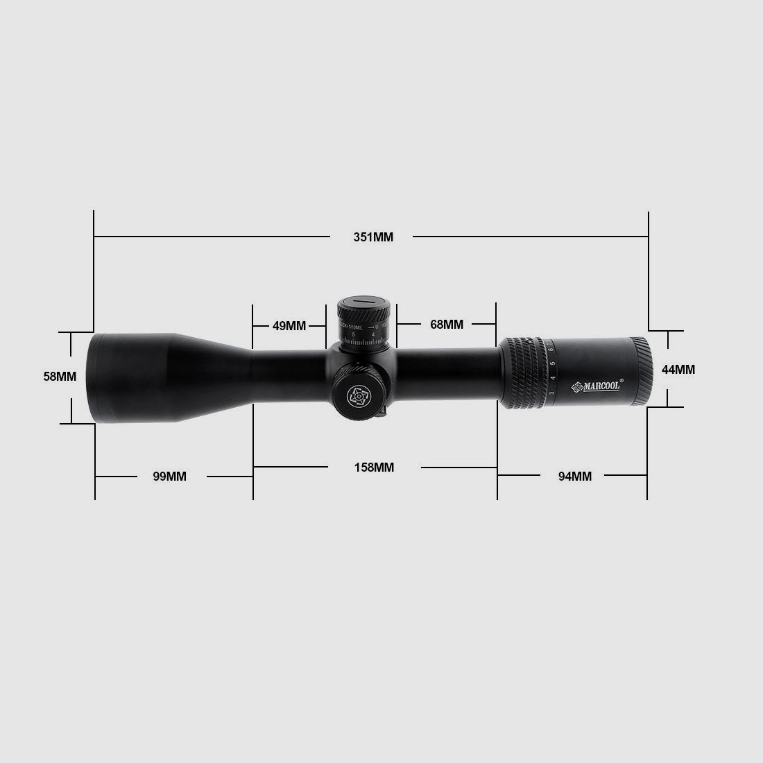 Lunette de visée Marcool Stalker ED 3-21×50 SF FFP zero stop + montage de 34 mm, image 5 sur 10