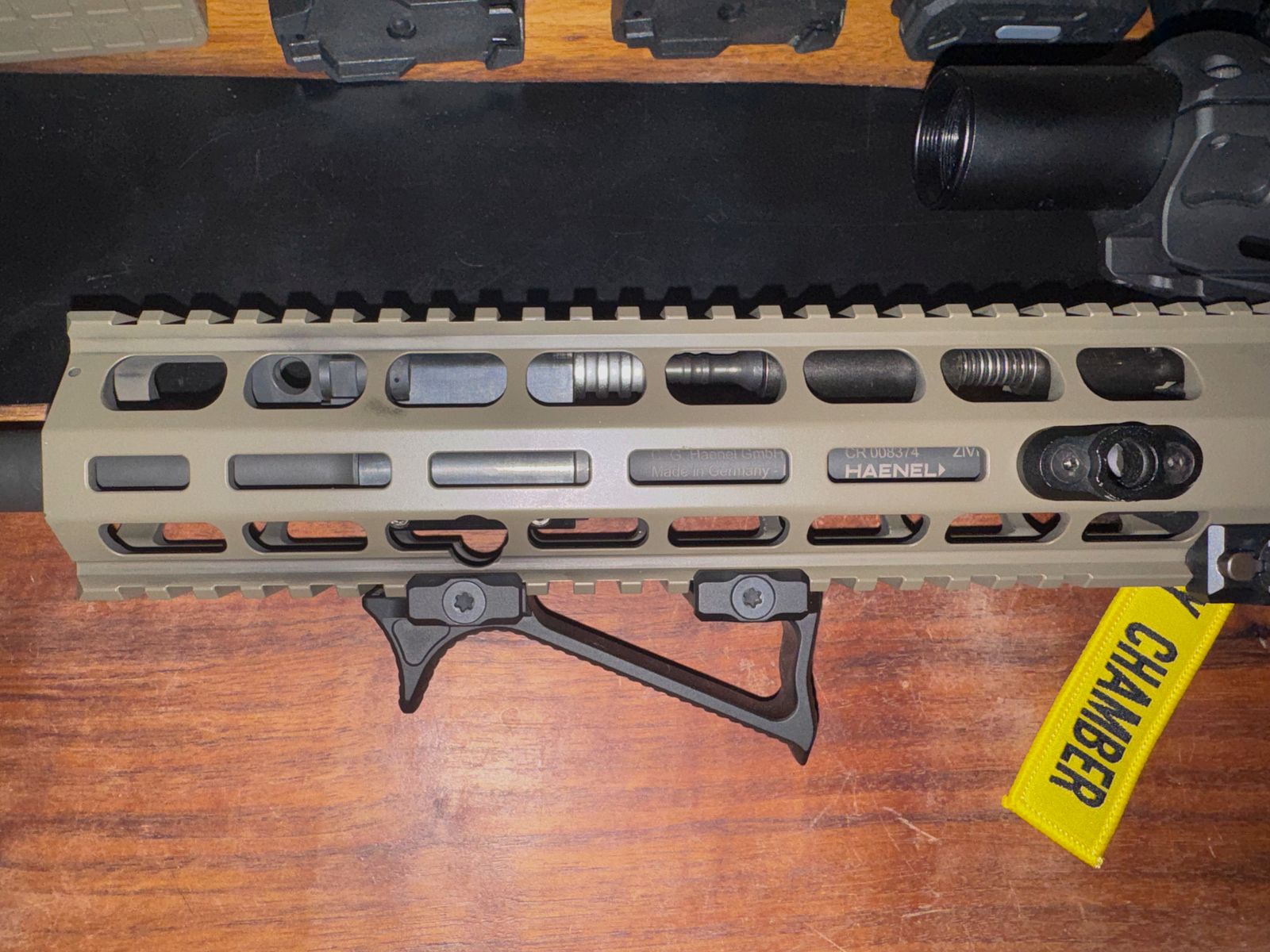 Haenel CR 223, 16,5" – match trigger – incl. scope + red dot + magazines + adjustable gas system + ATec muzzle brake