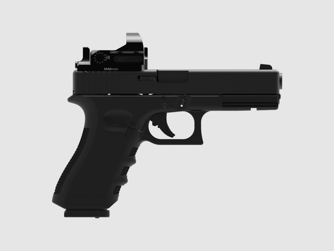 MAK MAKnetic CS hohe Ausführung für Glock 17,19 inklusive MAKDot SH, Bild 3 von 3