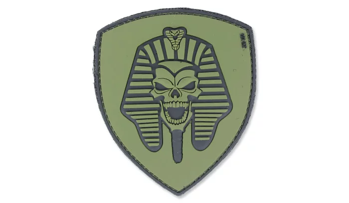 3D Patch – Pharaoh Skull – Green OD – 101 Inc.