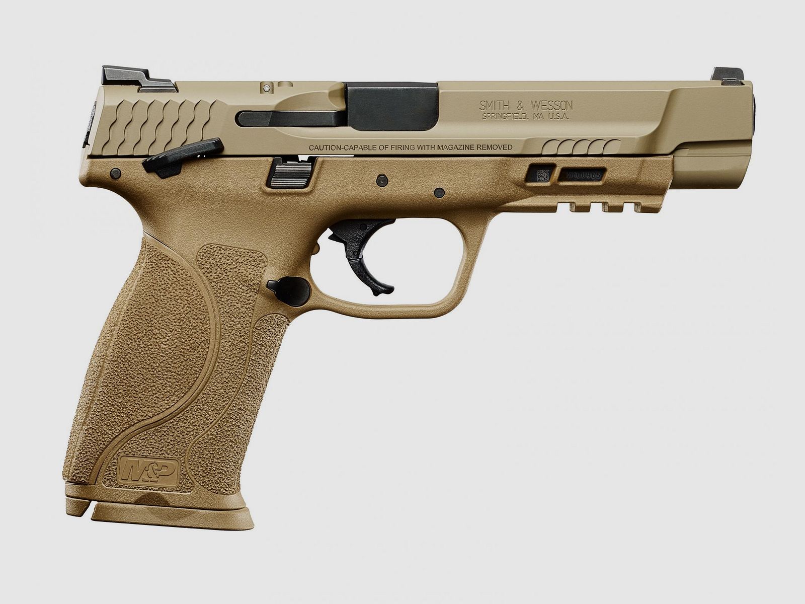 Pistolet Smith Wesson M&P9 M2.0 FDE canon 5&Prime; cal 9×19 mm, image 3 sur 5