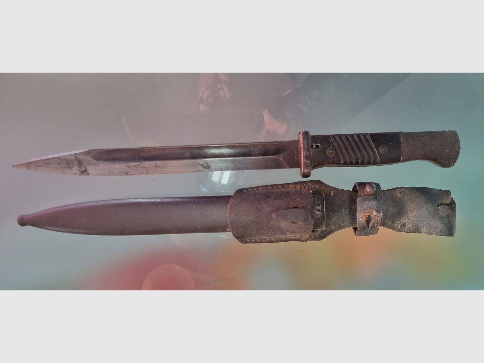 Wehrmacht Seitengewehr Bajonett zum 98 K, 2 Weltkrieg