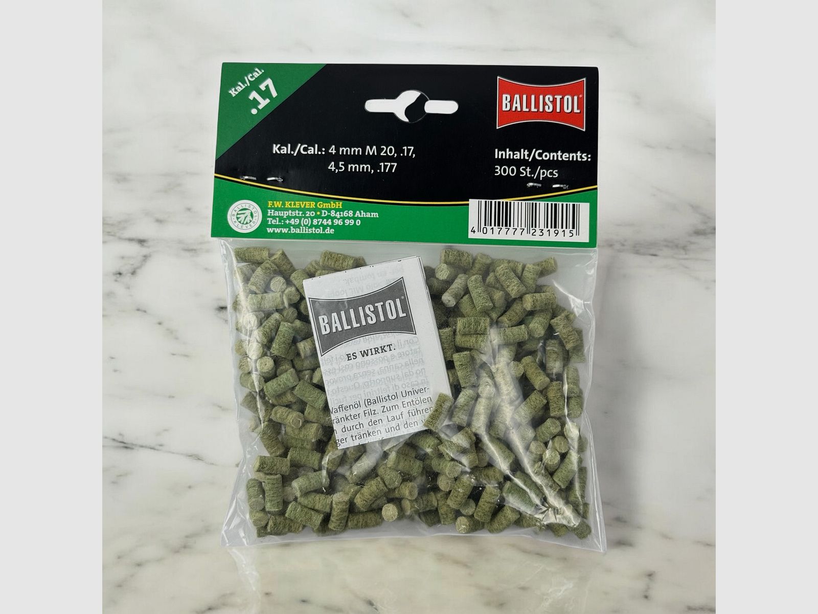 Ballistol Filzreiniger Spezial Kal. .17