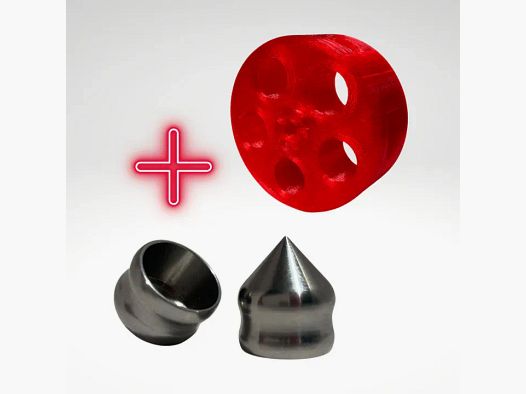 Z-RAM Z-DRUM & 6X Z.68S 9.5G STAHLKUGELN CAL 0.68 BEREIT FÜR UMAREX T4E TR68 HDR68 ROT