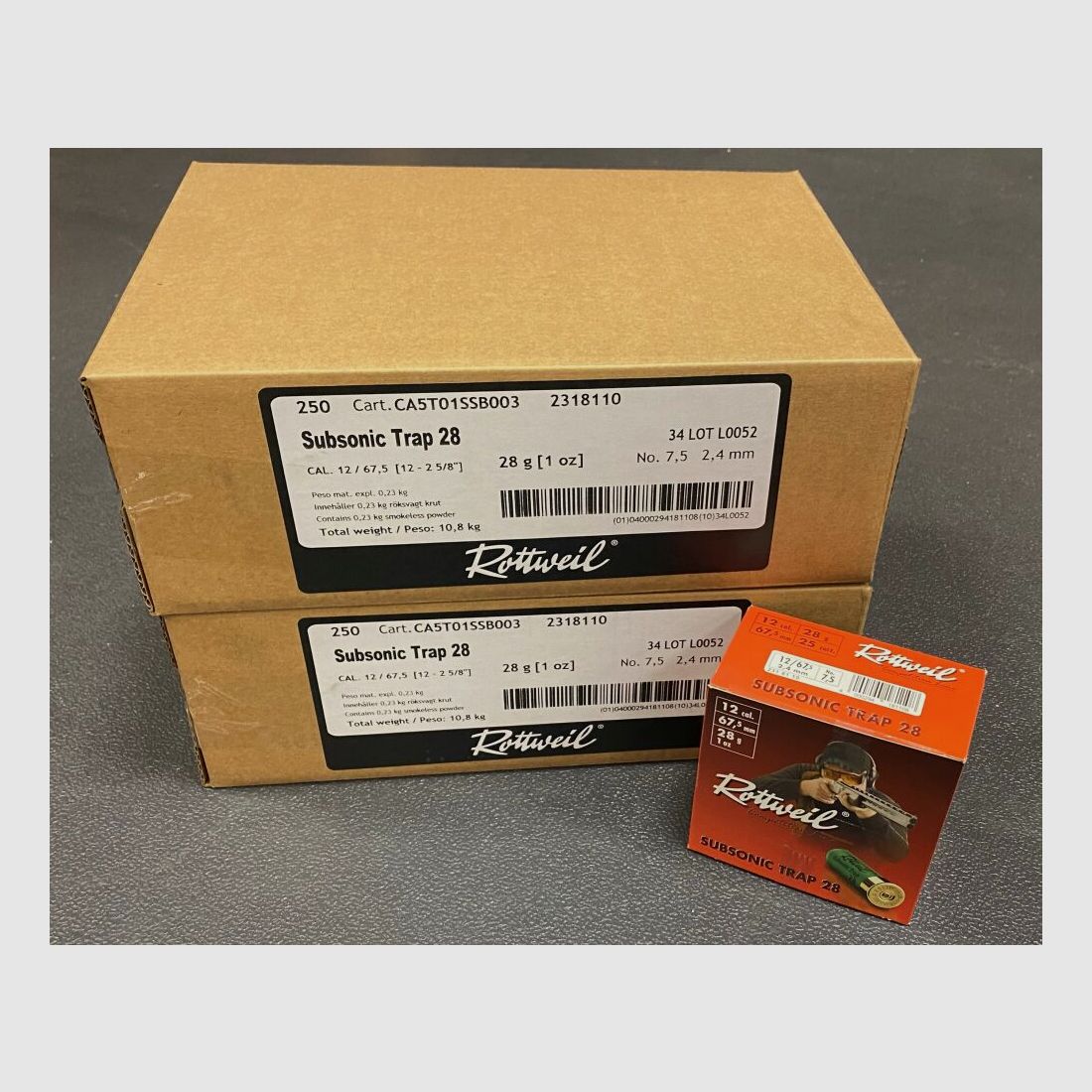 Rottweil Subsonic Trap 28 (500 pieces)