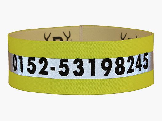 Brede geborduurde signaalhalsband