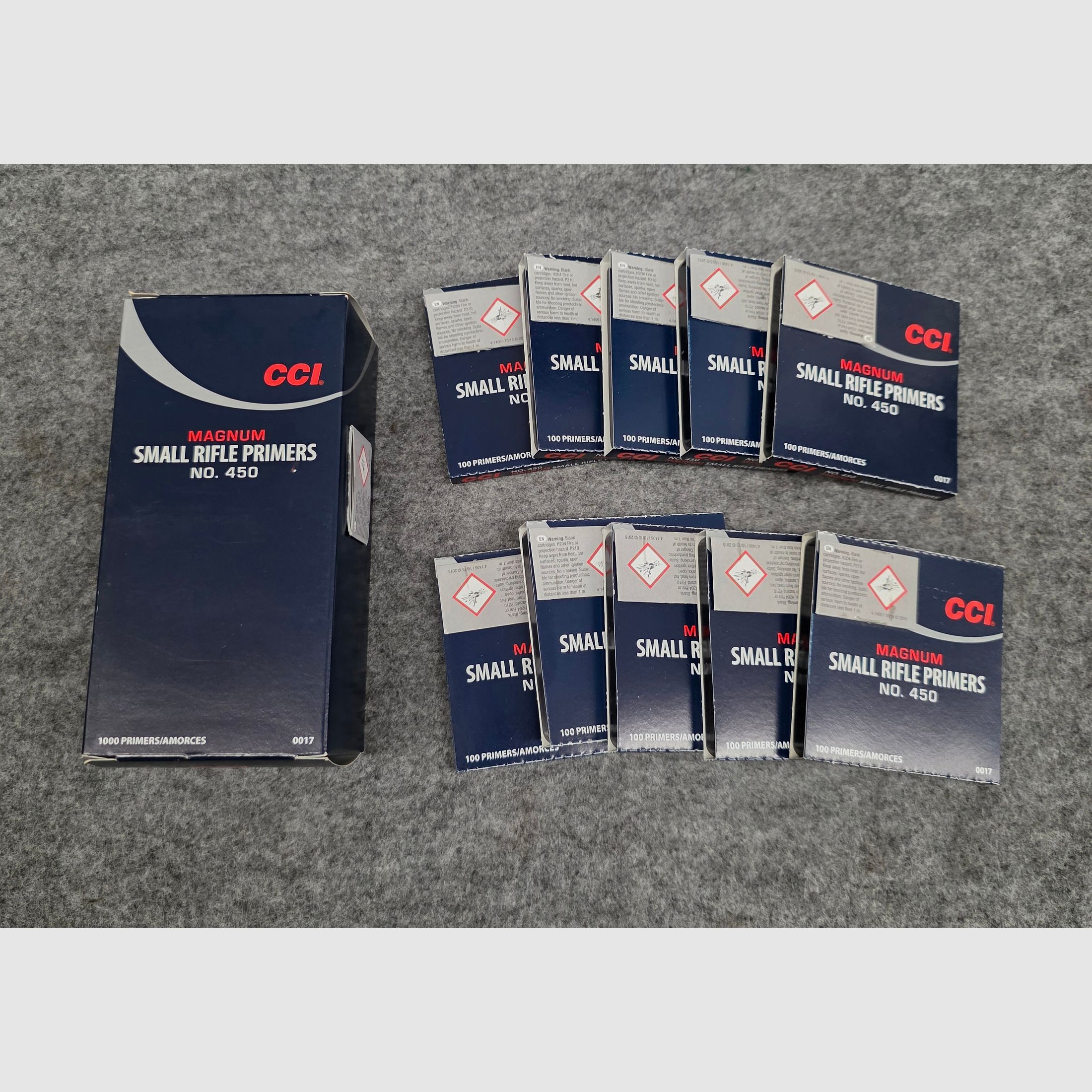 Reloading primers CCI 450 Magnum small rifle primers No. 450