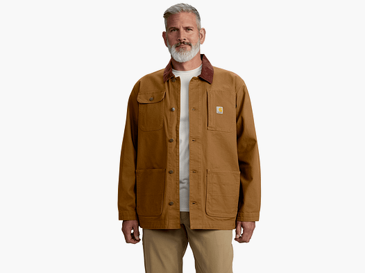 Carhartt Iconic C01 Rugged Flex™ Duck Chore Coat Men Carhartt Brown 2XL