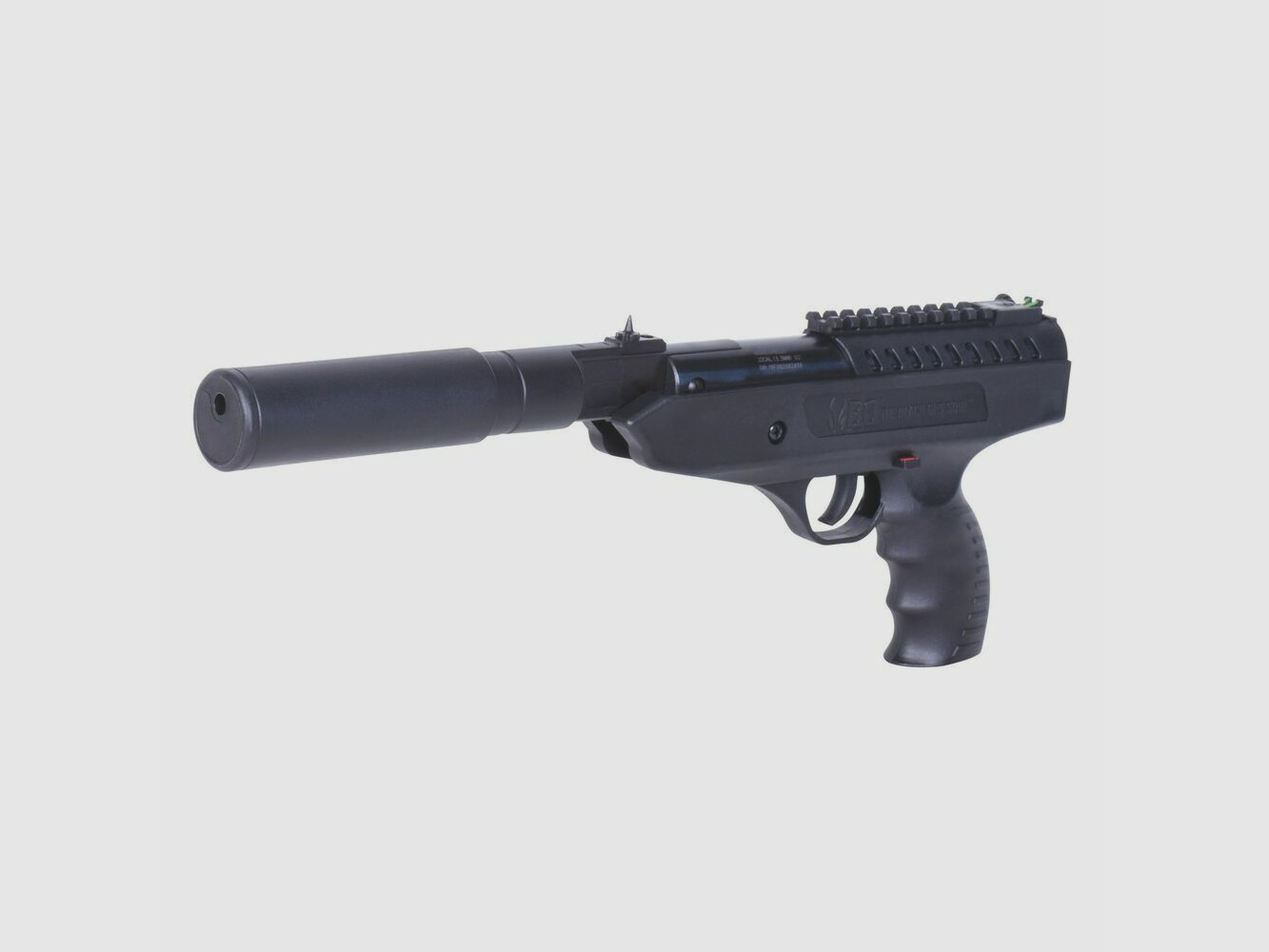 BO Langley Silencer Zwart 5,5mm - Luchtdruk Veerloop