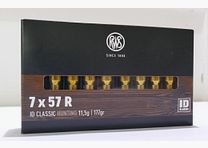 RWS 7x57R ID 11.5g/177gr. Rifle cartridges