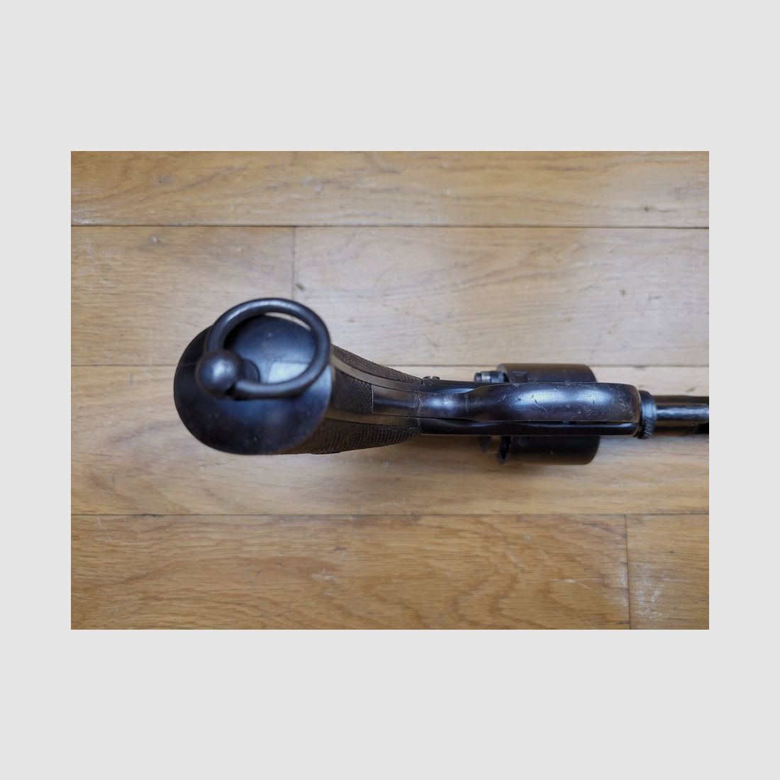 Selten und ausgezeichnet Revolver Nagant Modell 1893 – Seltenes Kaliber 44 Nagant / Henry – Armeebestellung aus Brasilien – Mononummer – Ausgezeichneter Zustand, Bild 8 von 21