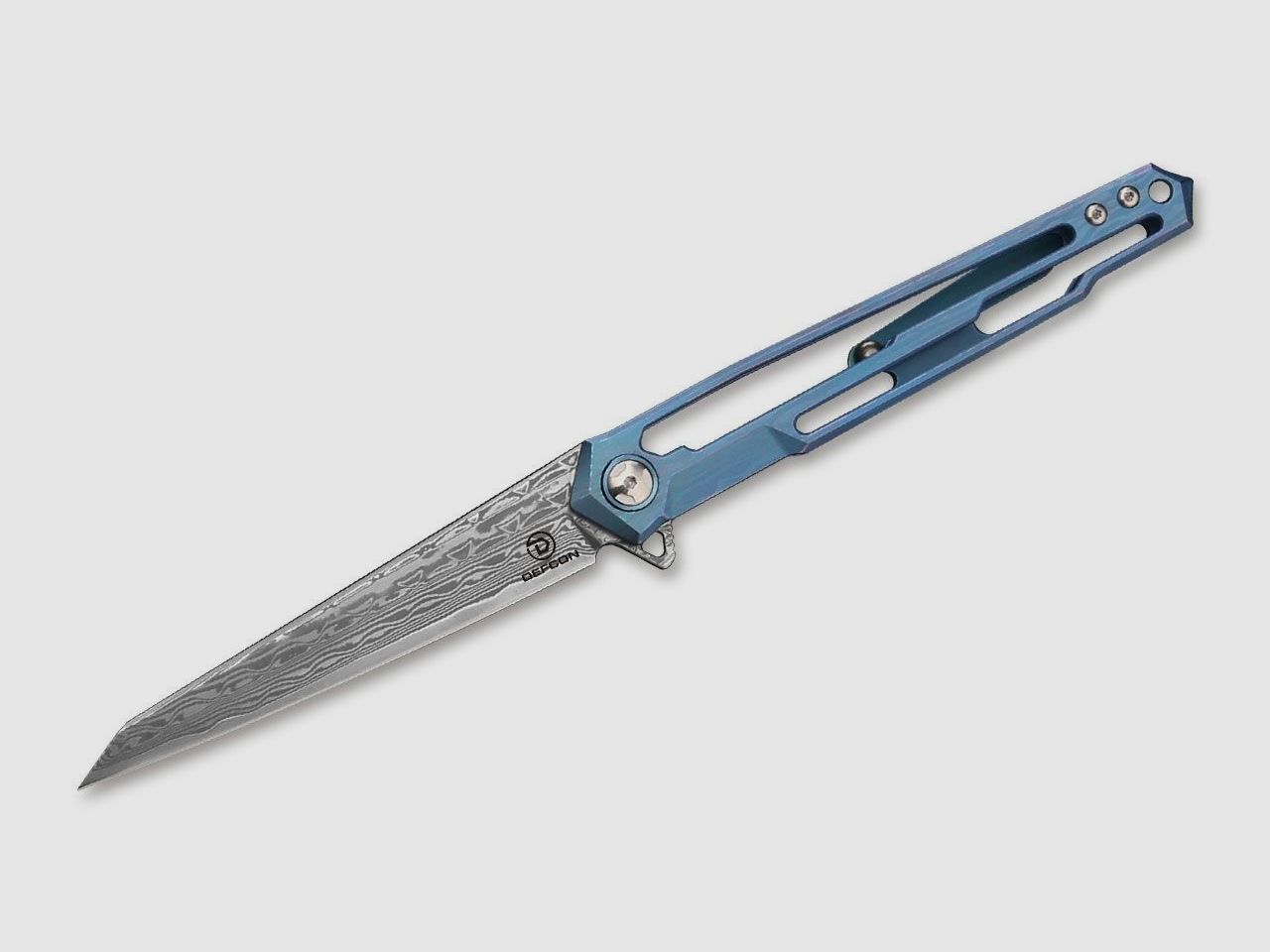 Taschenmesser Peregrine Blue Damastmesser