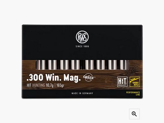 RWS 300 Win. HIT Short Rifle 165 Gr.