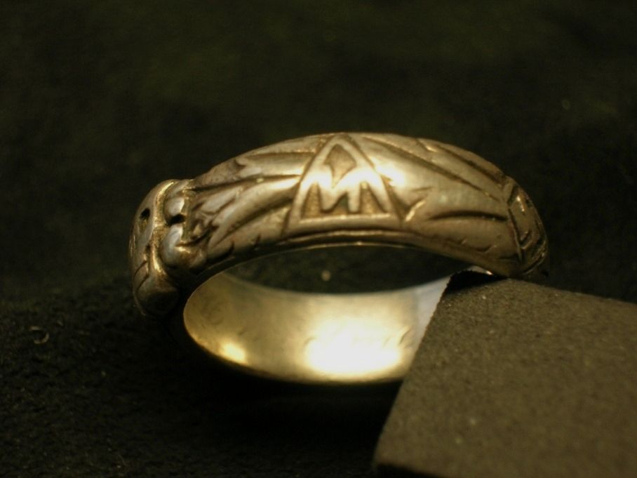 Anillo de plata SS Anillo de honor SS de la Segunda Guerra Mundial