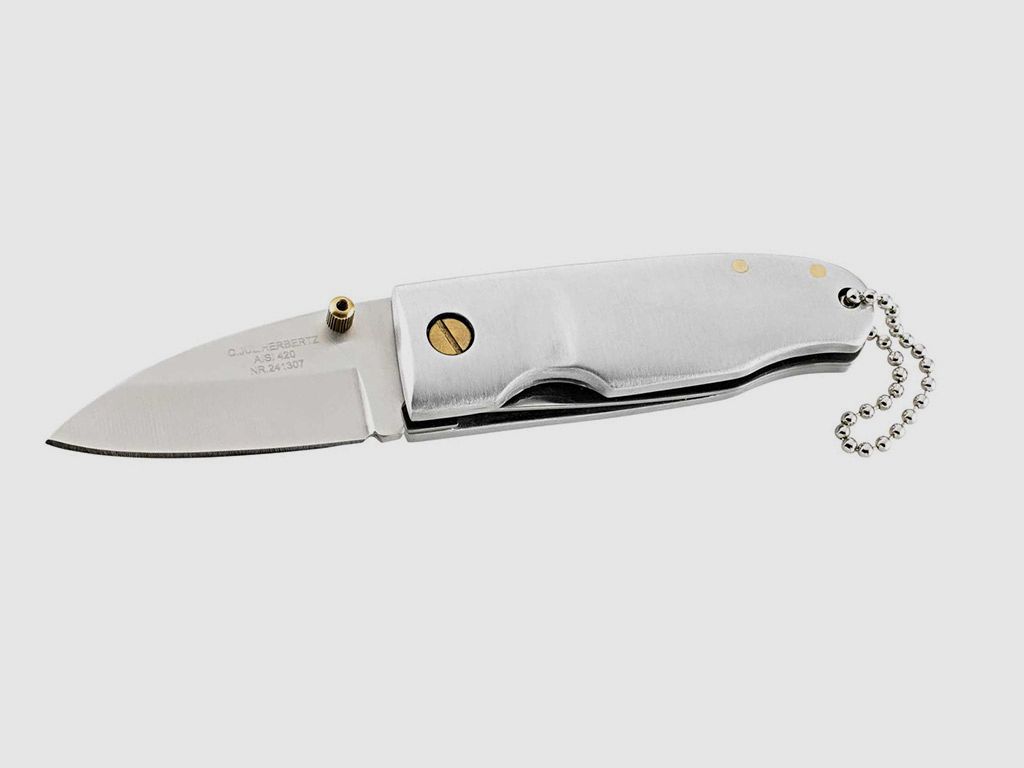 Taschenmesser Mini Messer Herbertz Stahl KlingenlĂ¤nge 5,5 cm Ganzmetall (P18)