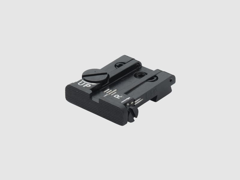 LPA TPU25SS07 miras traseras micrométricas ajustables para SIG-Sauer P/220/225/226/228/229/239, SP2009, XD Springfield – Imagen de mira negra