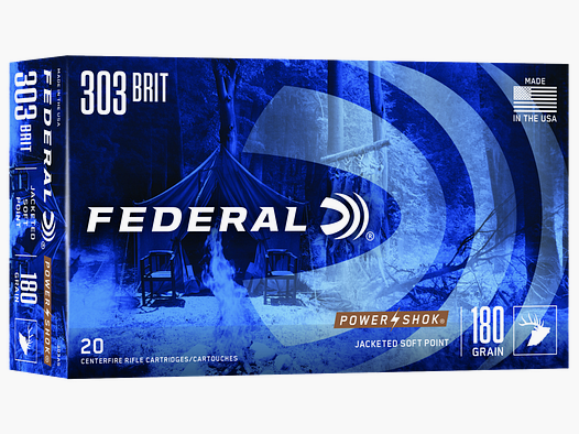 Federal Ammunicja Karabinowa .303 British 11,7g Jacketed Soft Point Power Shok