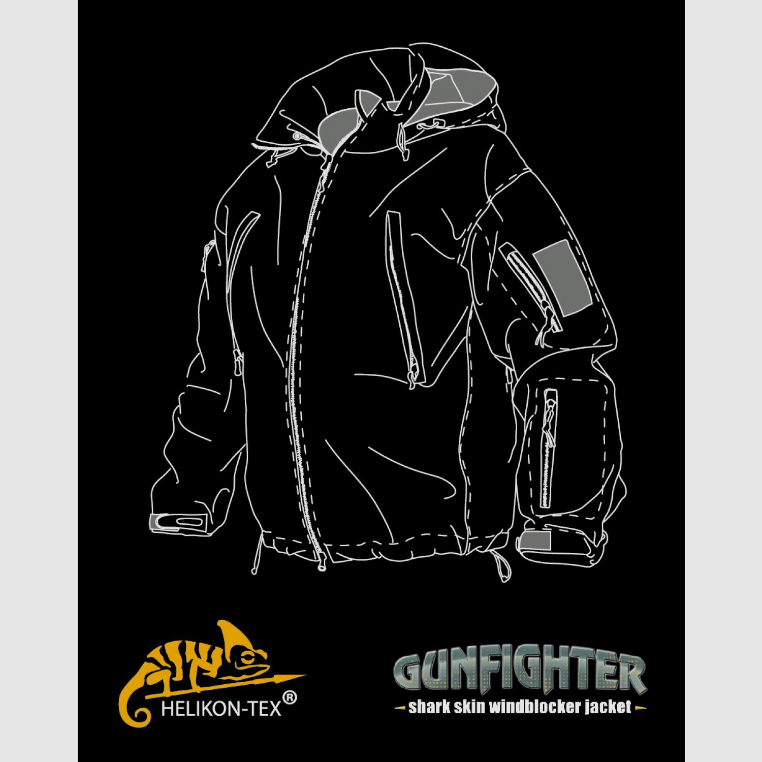 HELIKON TEX GUNFIGHTER JACKE TAIGA GREEN