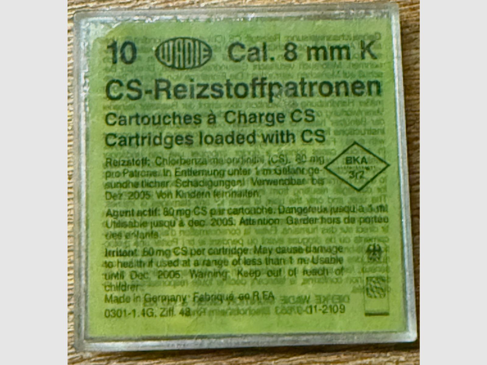 Reck Perfecta FBI 8000, PTB-Nummer 387/2 aus dem Jahr 1994 mit Original-Karton, Anleitung, Rechnung und Holster