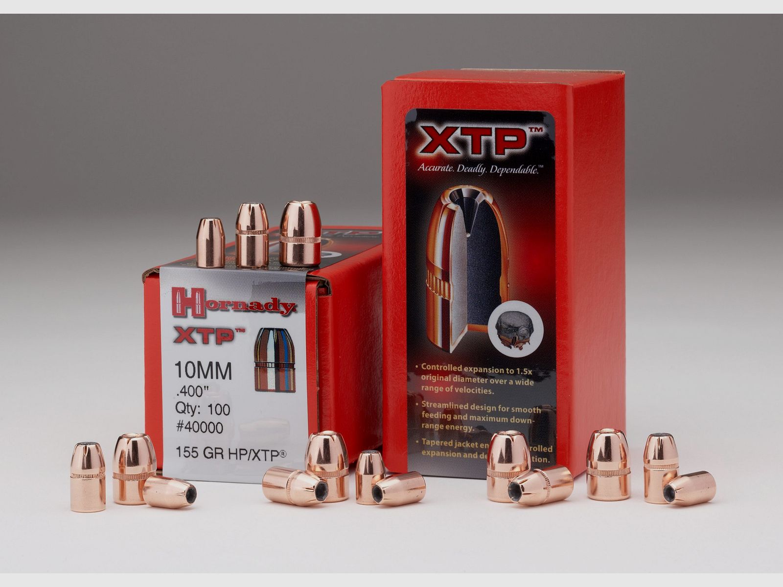 Projectiles pour Recharge Hornady TRADITIONAL-44 CAL .430 180 GR XTP®- Boîte 100, image 2 sur 2