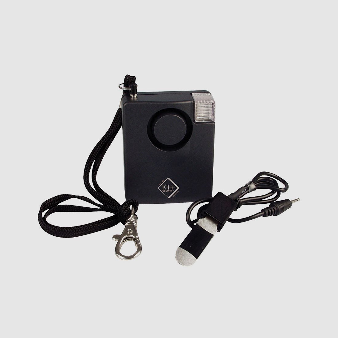 Safety First Mobilalarm gegen Einbruch Ăśberfall und Diebstahl mit Schrillalarm und Blitzlicht 100 dB schwarz