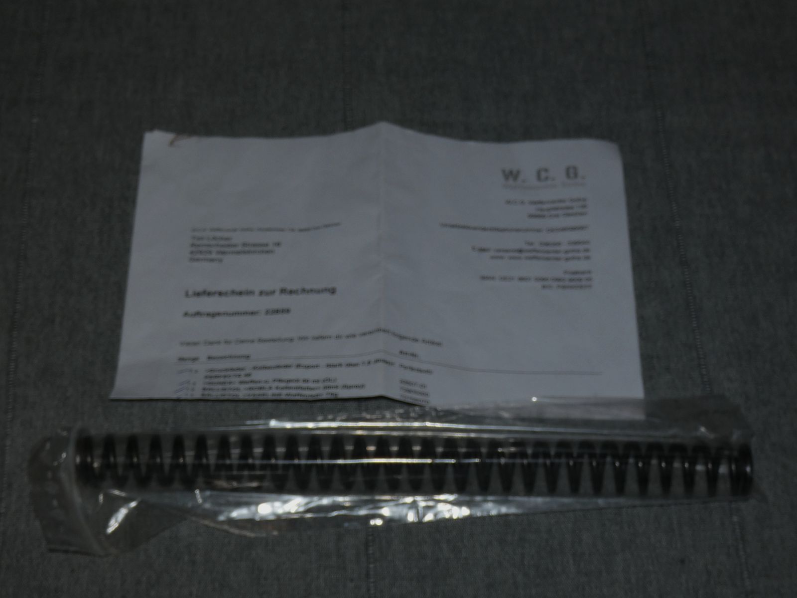 Conjunto de piezas de repuesto para rifle de cerrojo de resorte (Umarex Perfecta Mod. 45 Cal. 4,5mm Diabolo + resorte de tuning (nuevo)