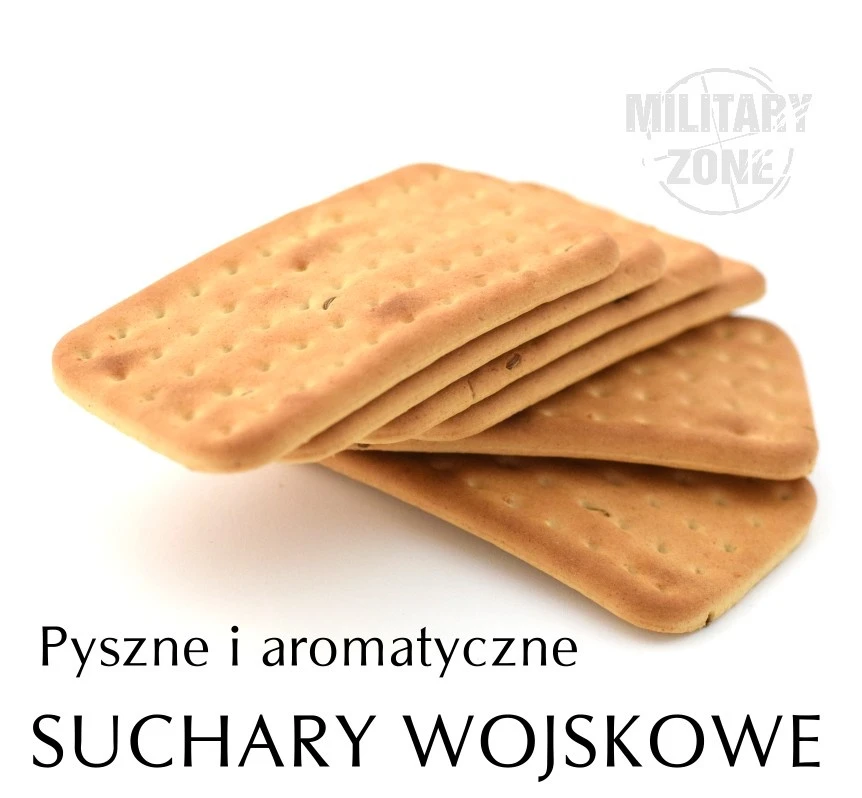 Oryginalne Suchary wojskowe ciastka specjalne Piast SU-2 kminkowe - 90g