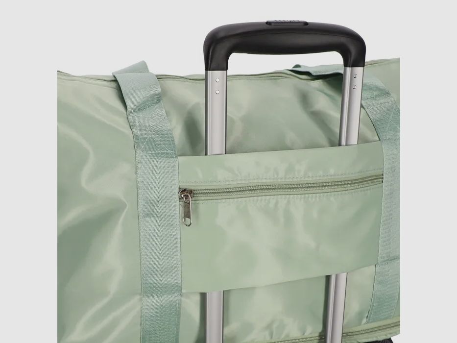 Sac de voyage vert pastel pliable