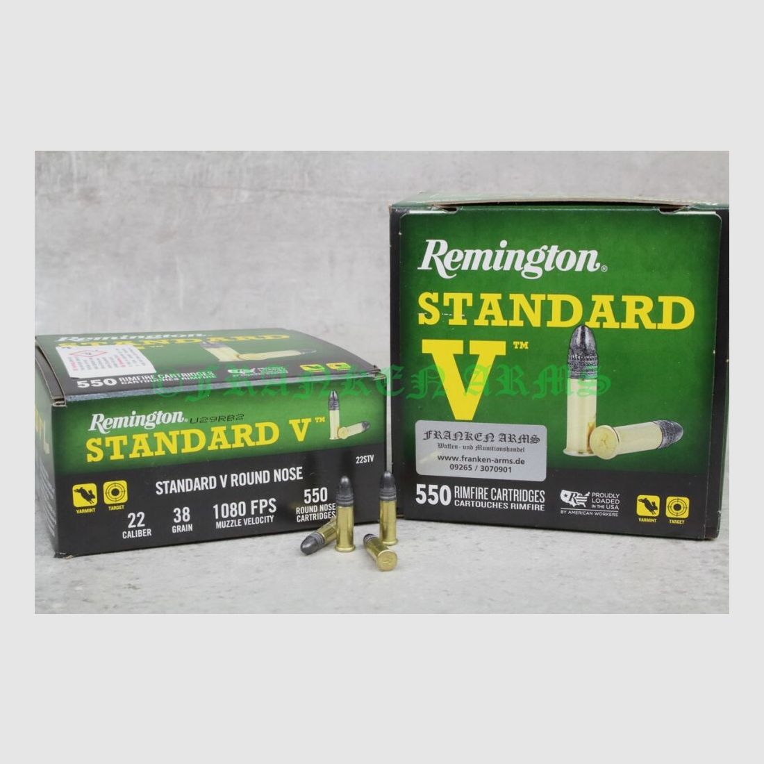 Remington Standard V .22 l.r. 38gr. 2,46g 550 piezas precios por volumen