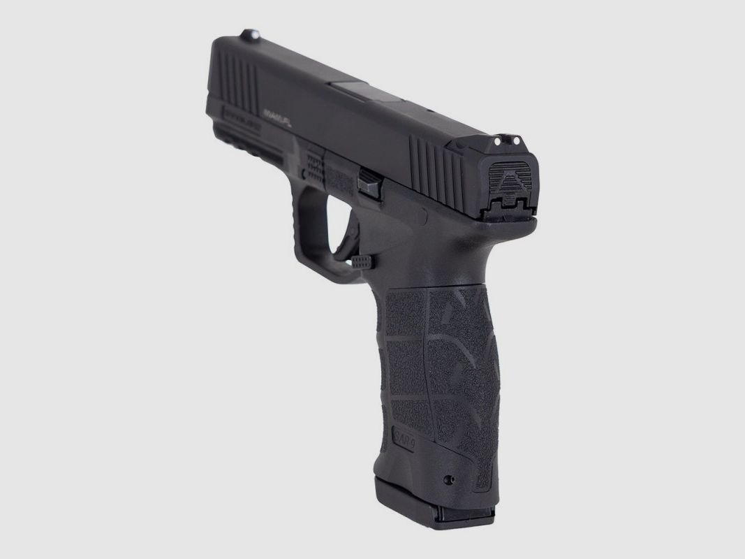 SAR SAR9T 9mm 4,4" 17 schots pistool, Zwart, afbeelding 2 van 3