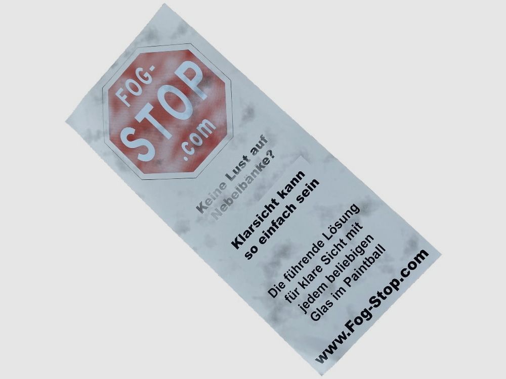 FogStop Antibeschlag-Folie fr Masken (80x200mm)