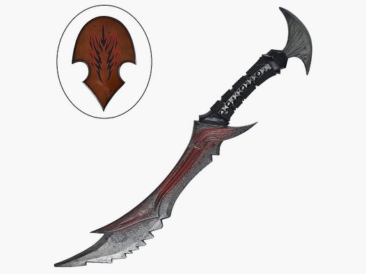 The Elder Scrolls V Skyrim Pugnale del Guerriero Daedrico