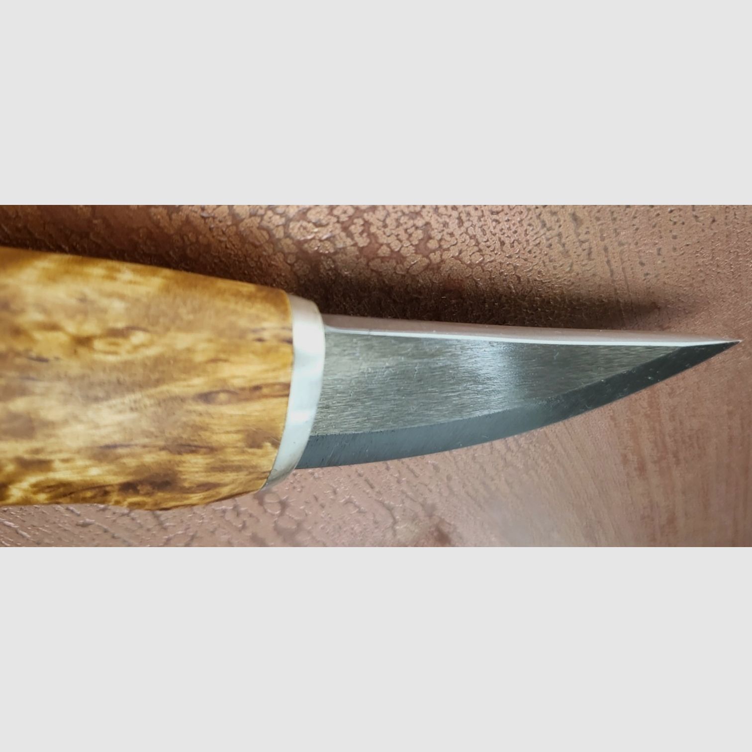 Roselli Grandfather Knife, Wootz Klinge, Silber Ferullen
