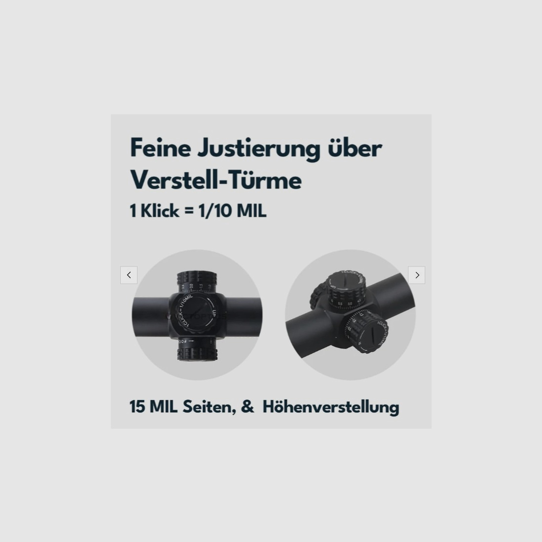 Victoptics OPFF-01 S4 Zielfernrohr 4-16x44 FFP - für 21mm Picatinny/Weaver