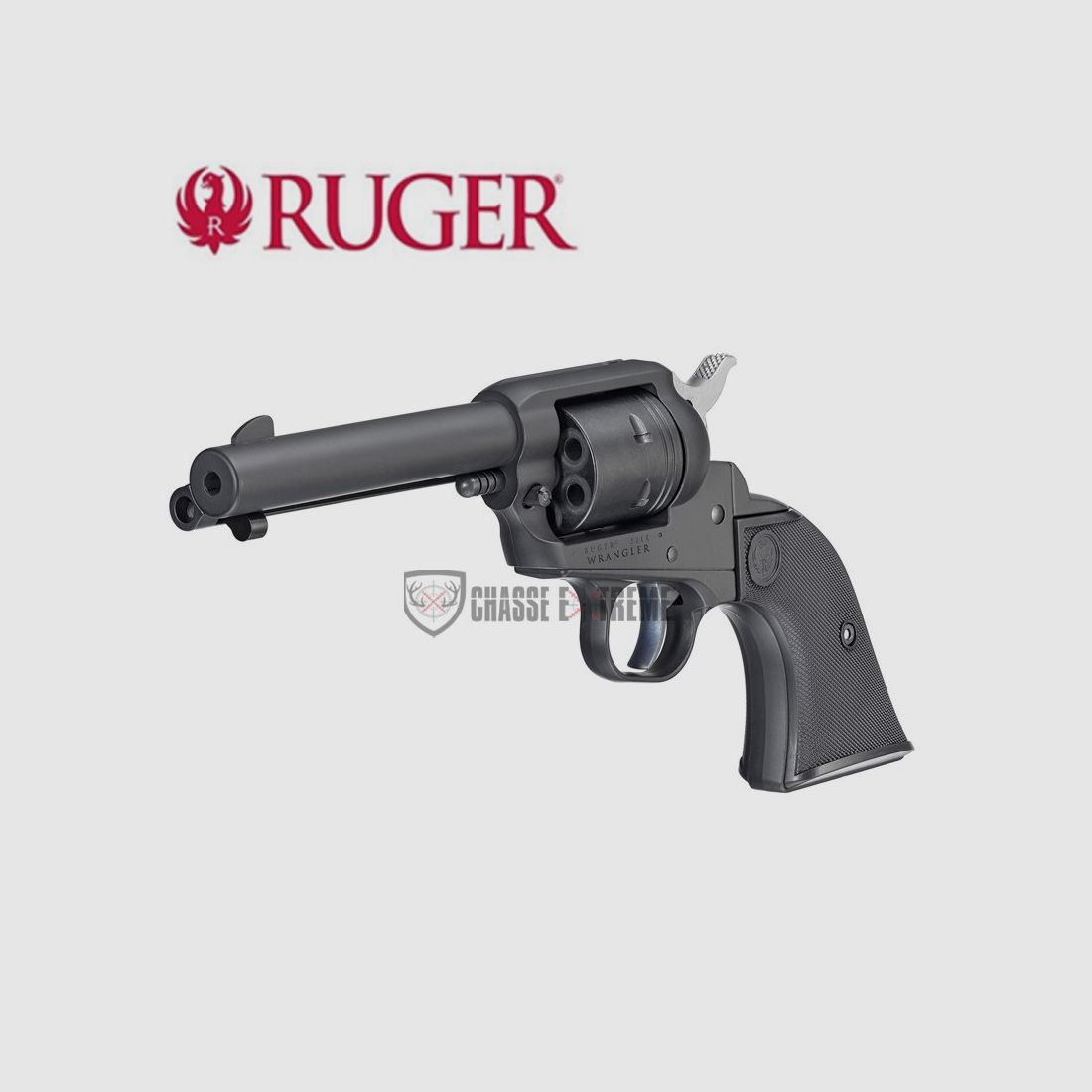 Revolver RUGER Wrangler Schwarz 4,62″ Kal. 22 Lr, Bild 4 von 6