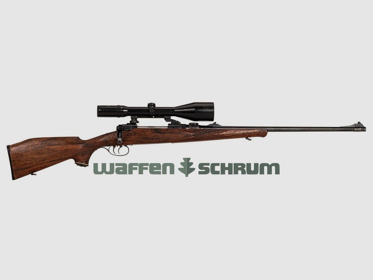 Anschütz Mod. 110 7x64, ZF Schmidt & Bender 2.5-10X56 LMS Abs. 1, Henneberger schwenkmontage, looplengte: 60 cm