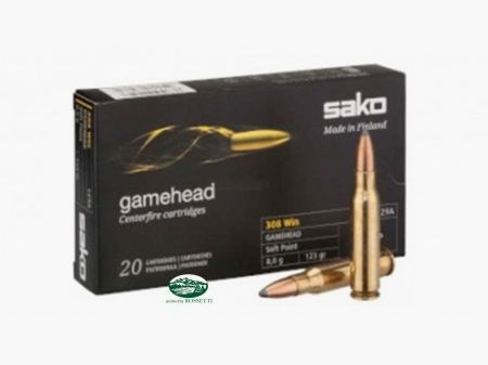 SAKO Munition Kal. 308 Win GAMEHEAD Soft Point 123 gr. 129A