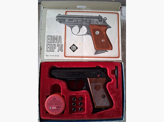 Erma ERP 74 w 4mm M20 z oznaczeniem F i PTB 65 oryginalne pudełko, instrukcja i akcesoria