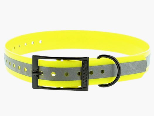 Canihunt hondenhalsband met reflecterende strepen
