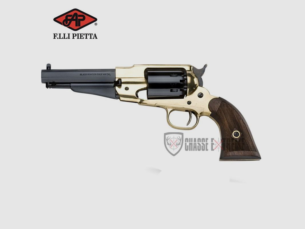 Replica PIETTA 1858 Remington Sheriff Brass Checkered 44